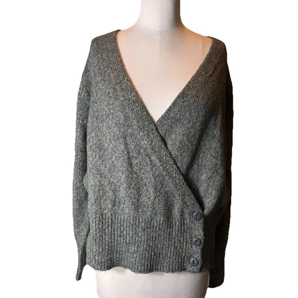 Downeast‎ Camilla Wrap Cardigan Gray Women’s Size XXL